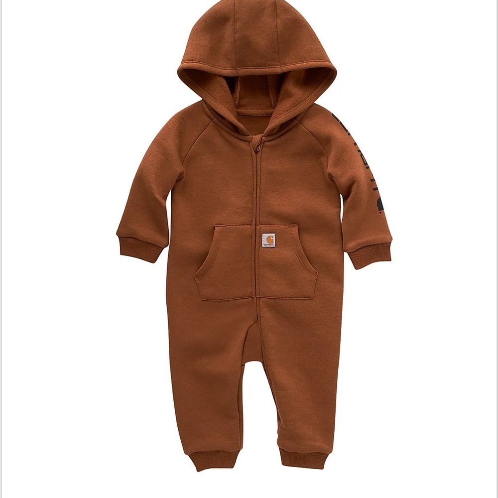 Carhartt Brown Kids Hooded One Piece
